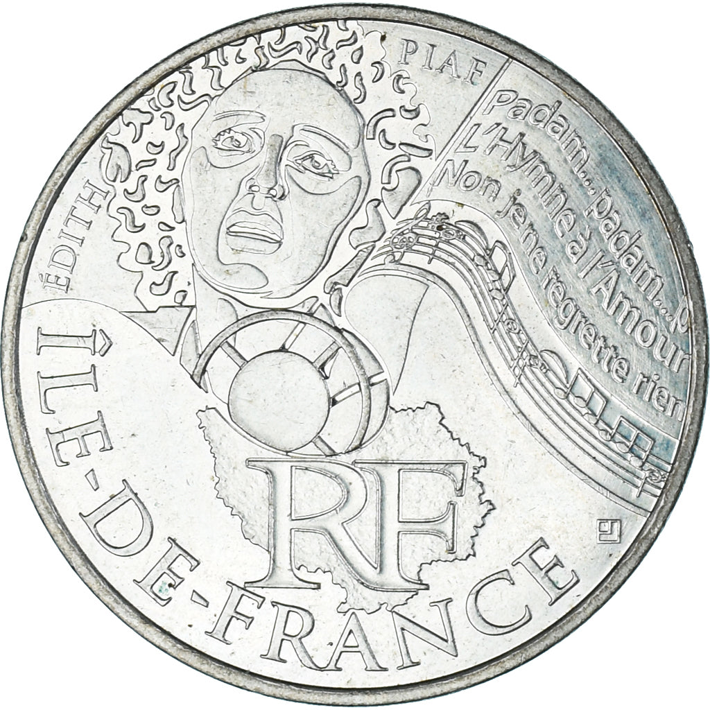 Frankreich, 10 Euro, Euros des régions, 2012, Monnaie de Paris, Ile De France