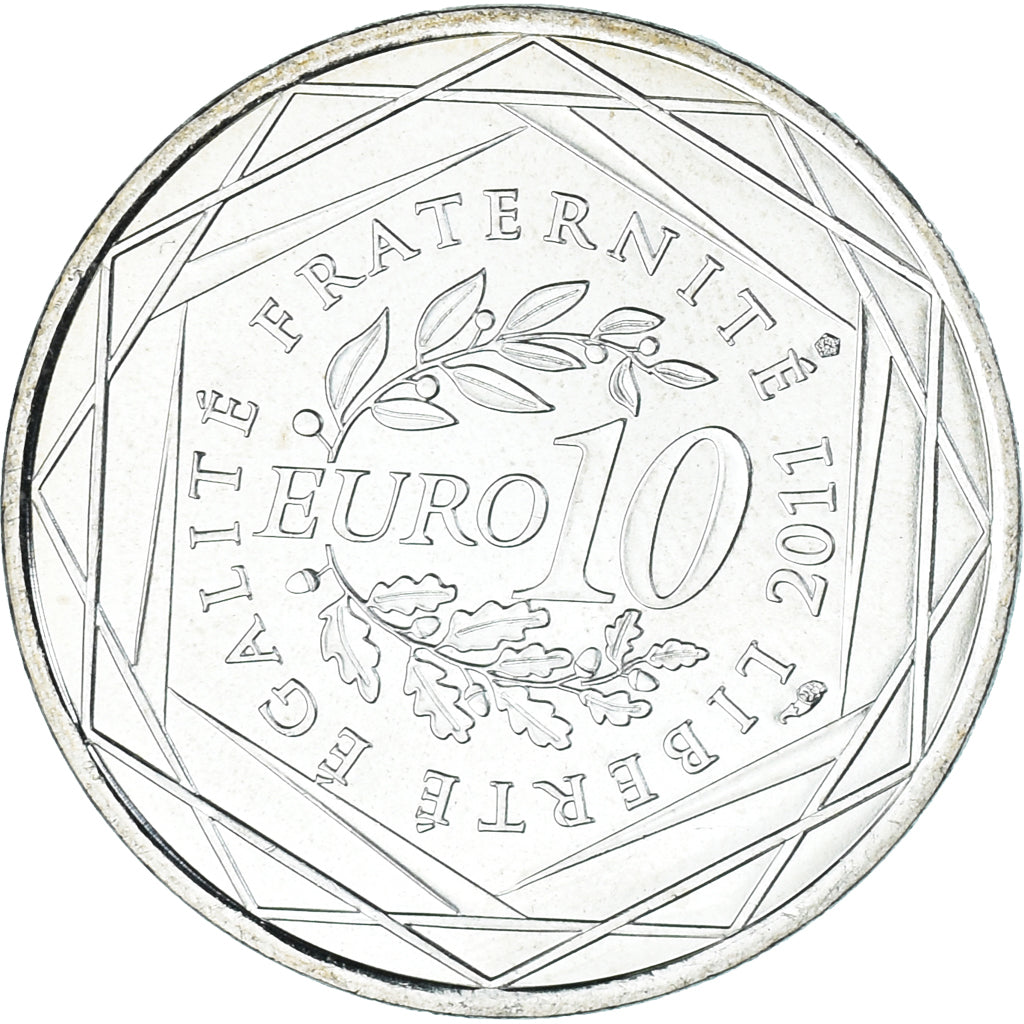 France, 10 Euro, Euros des régions, 2011, Monnaie de Paris, Réunion, FDC