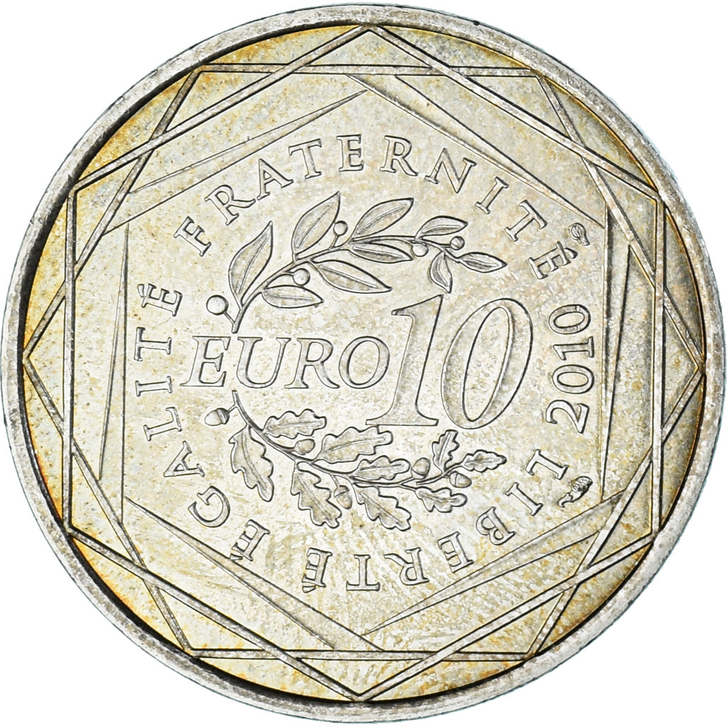 Francia, 10 Euro, Euros des régions, 2010, Monnaie de Paris, Bretagne, SC