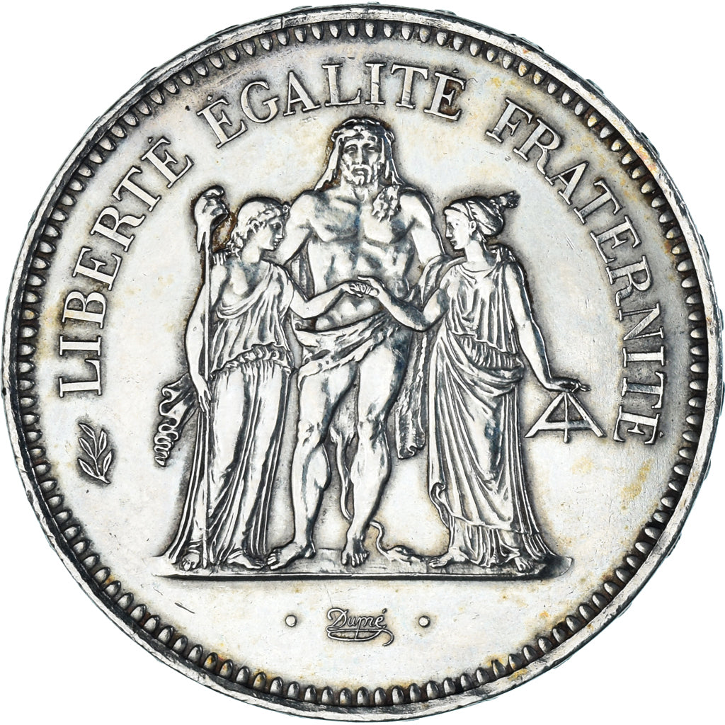 Coin, France, Hercule, 50 Francs, 1978, Paris, MS(60-62), Silver, KM:941.1