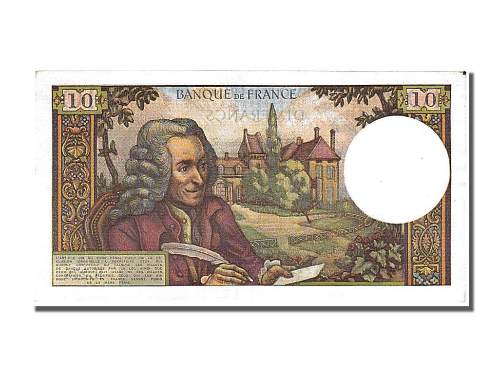 France, 10 Francs, 10 F 1963-1973 ''Voltaire'', 1967, KM #147b, 1967-01-05,...