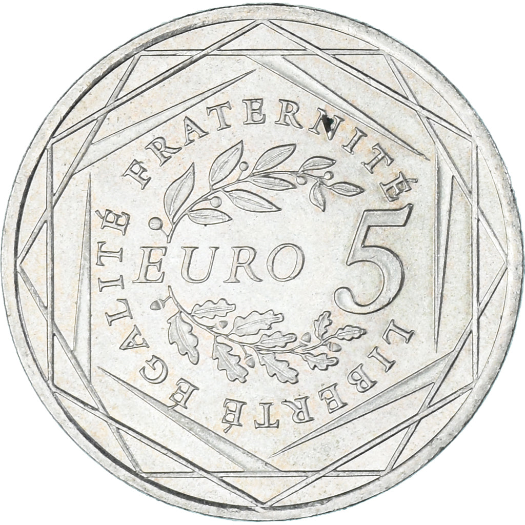 France, 5 Euro, 2008, Monnaie de Paris, Semeuse, MS(63), Silver, KM:1534