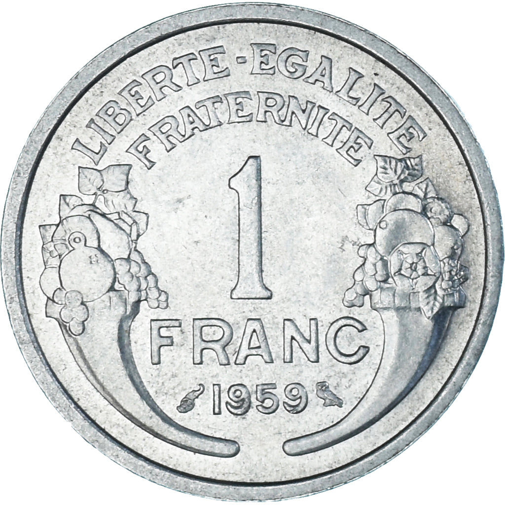 Moneda, Francia, Morlon, Franc, 1959, EBC, Aluminio, KM:885a.1