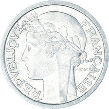 Moneta, Francja, Morlon, 2 Francs, 1958, MS(63), Aluminium, KM:886a.1