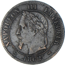 Coin, France, Napoleon III, 2 Centimes, 1862, Bordeaux