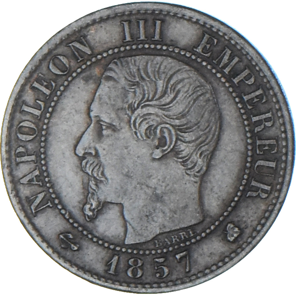 Moneta, Francja, Napoleon III, Napoléon III, Centime, 1857, Bordeaux