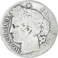 Coin, France, Cérès, Franc, 1871, Paris, F(12-15), Silver, KM:822.1