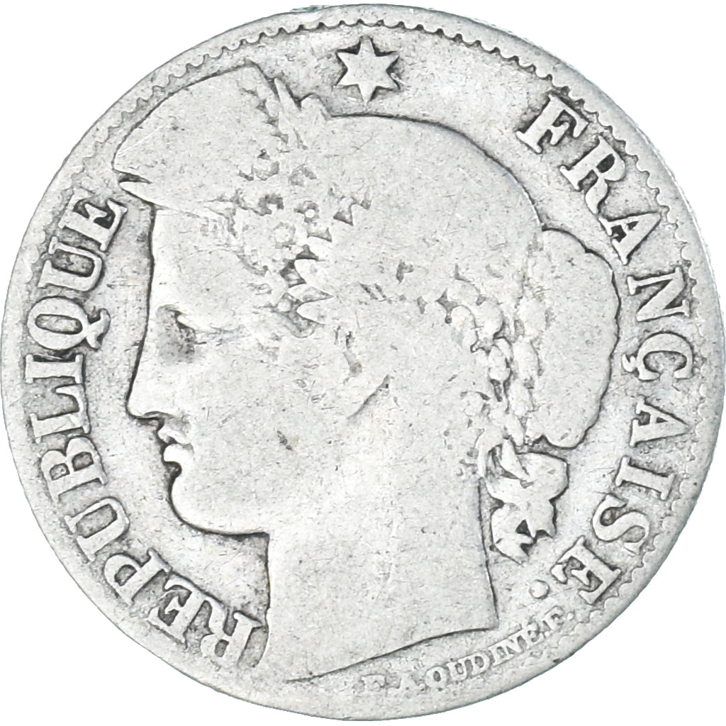 Moneta, Francia, Cérès, 50 Centimes, 1895, Paris, B+, Argento, KM:834.1