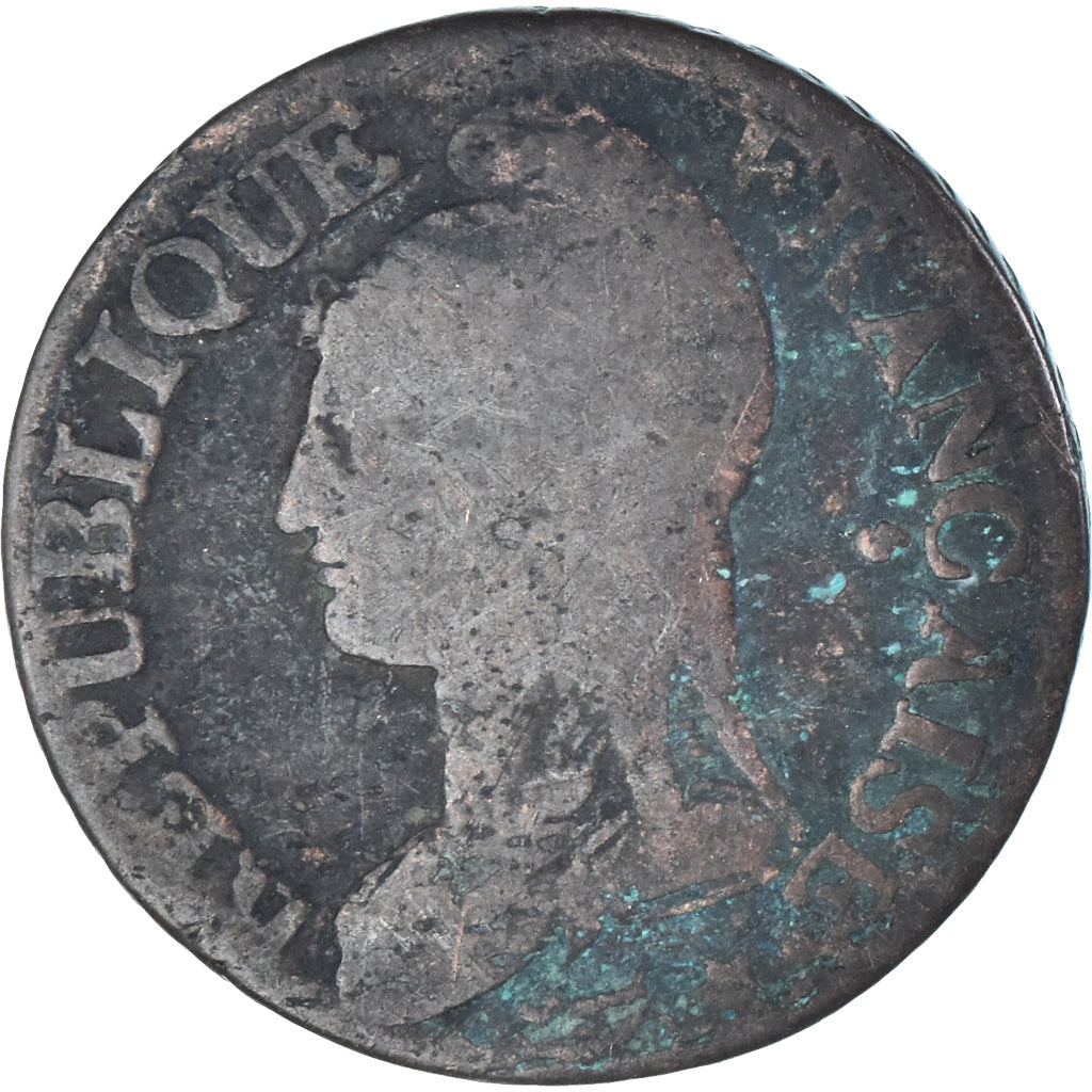 Coin, France, Dupré, 5 Centimes, AN 7, Strasbourg, VF(20-25), Bronze, KM:640.4