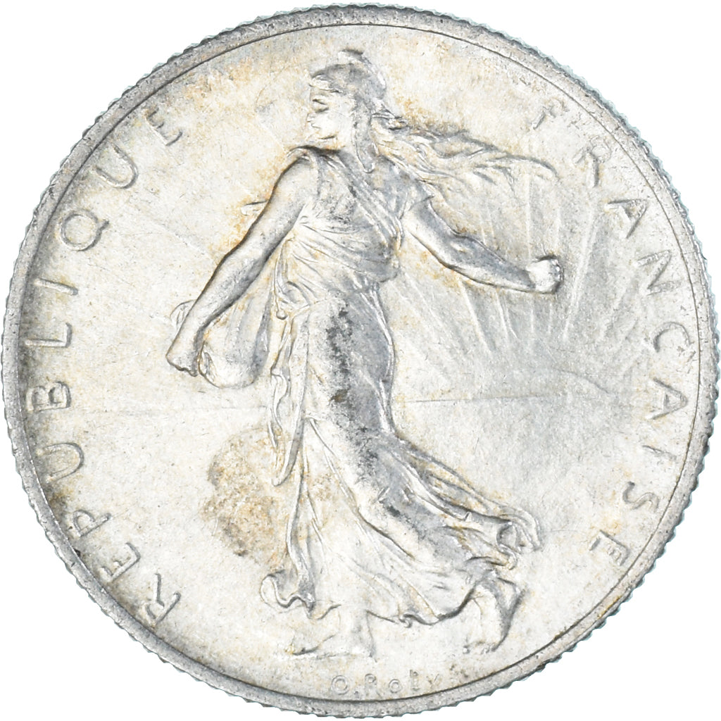 Coin, France, Semeuse, 2 Francs, 1919, Paris, AU(50-53), Silver, KM:845.1