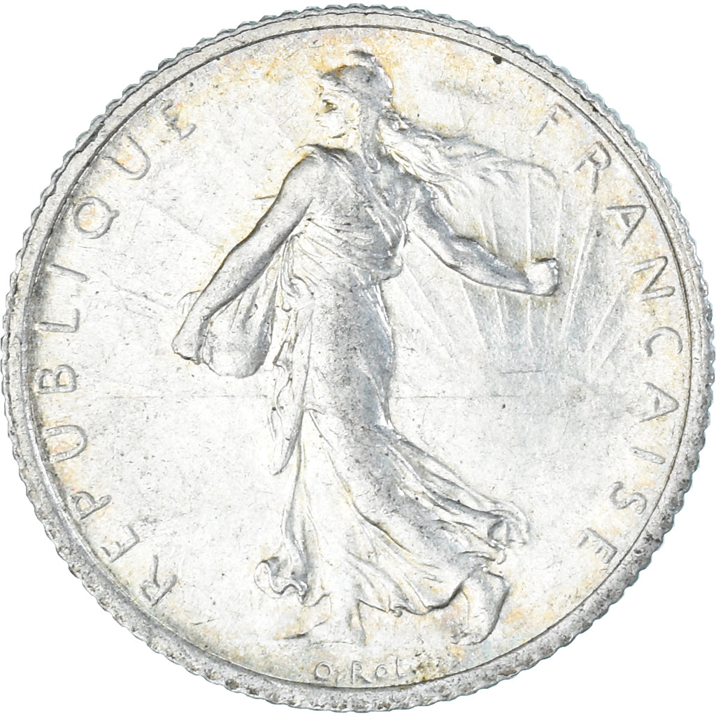 Coin, France, Semeuse, Franc, 1919, Paris, AU(55-58), Silver, KM:844.1