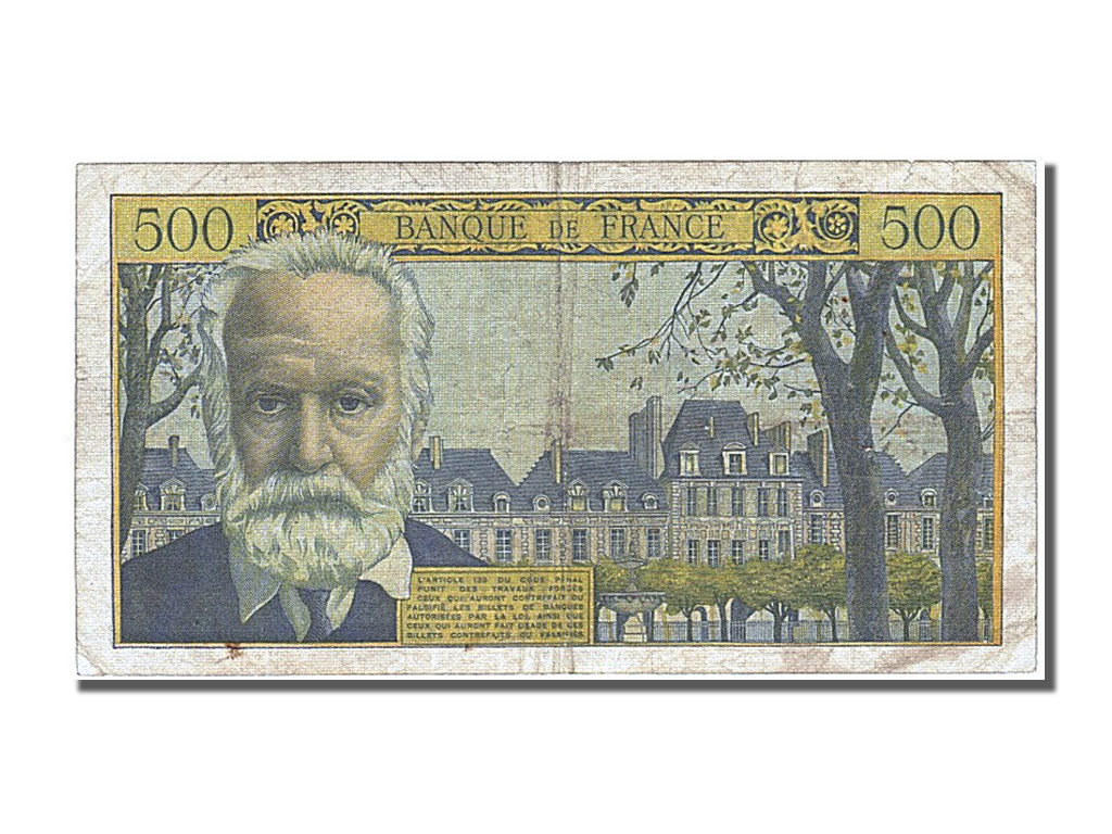 Banknote, France, 500 Francs, 500 F 1954-1958 ''Victor Hugo'', 1954, 1954-03-04