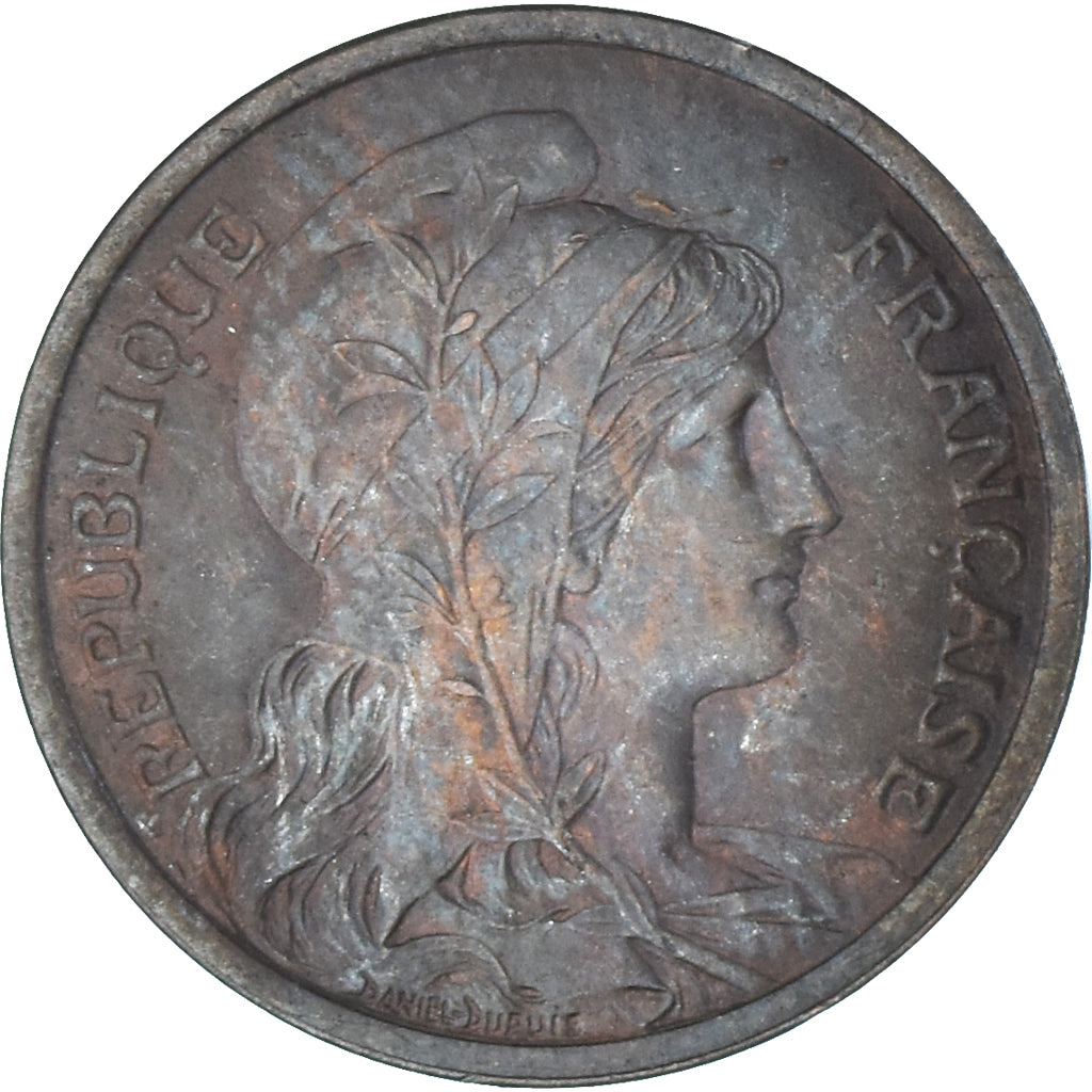 Moneta, Francja, Dupuis, 2 Centimes, 1913, Paris, AU(55-58), Brązowy, KM:841