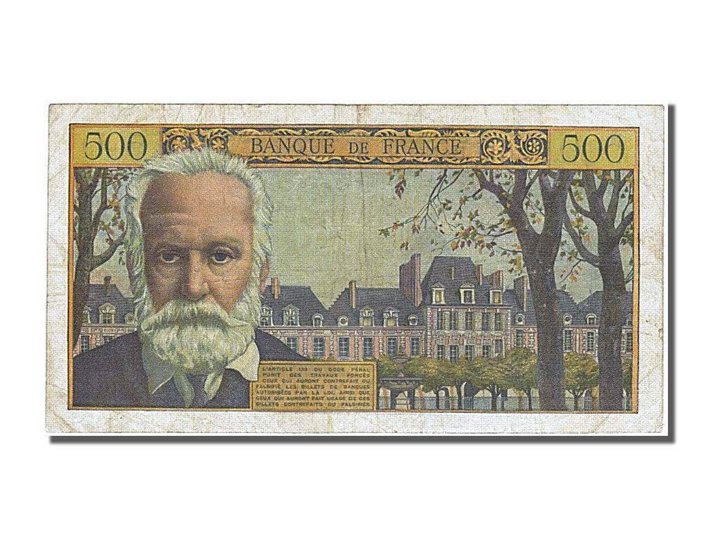 France, 500 Francs, 500 F 1954-1958 ''Victor Hugo'', 1954, KM #133a,...