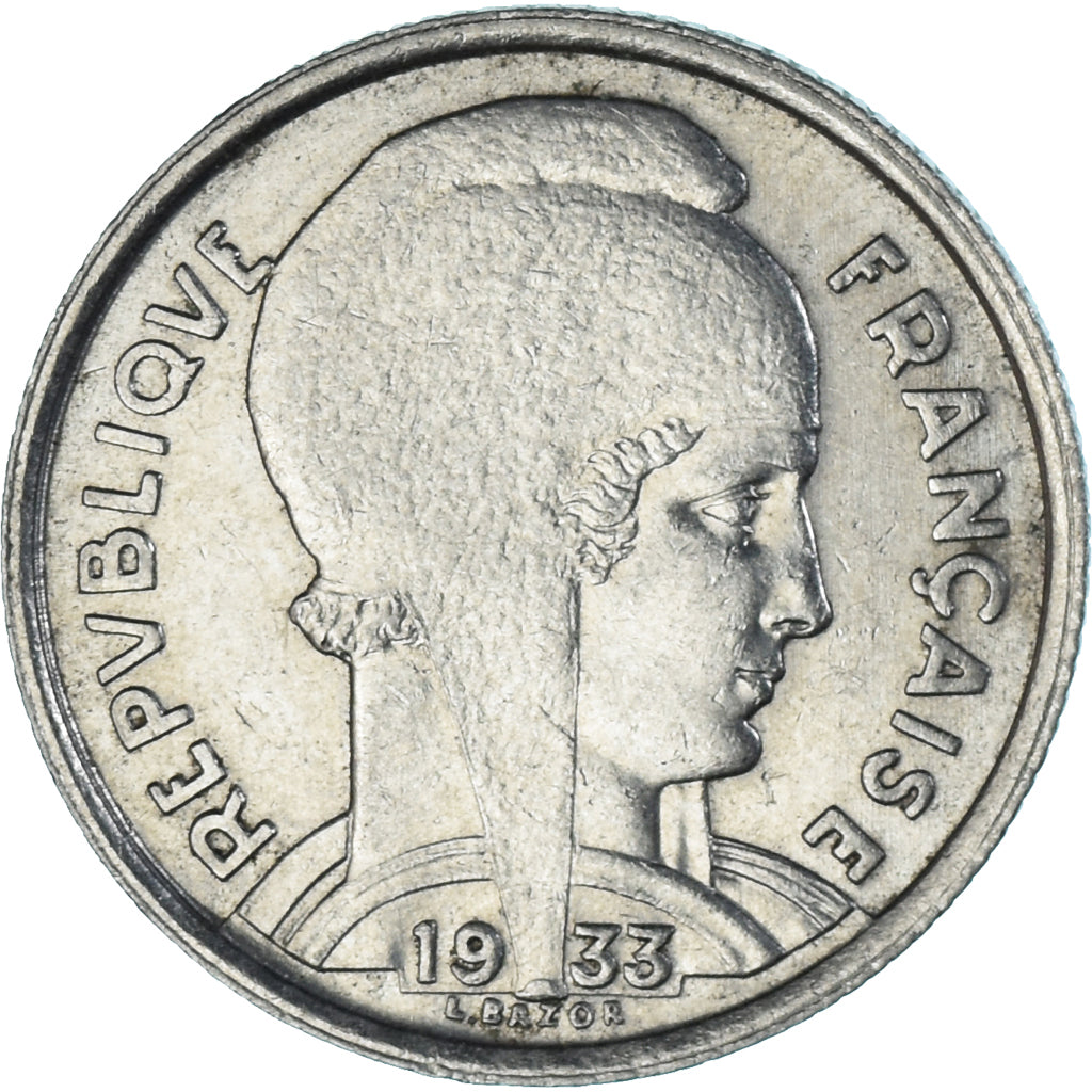 Monnaie, France, Bazor, 5 Francs, 1933, Paris, SUP, Nickel, KM:887