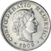 Monnaie, Suisse, 20 Centimes, 1909, Bern, SPL, Nickel