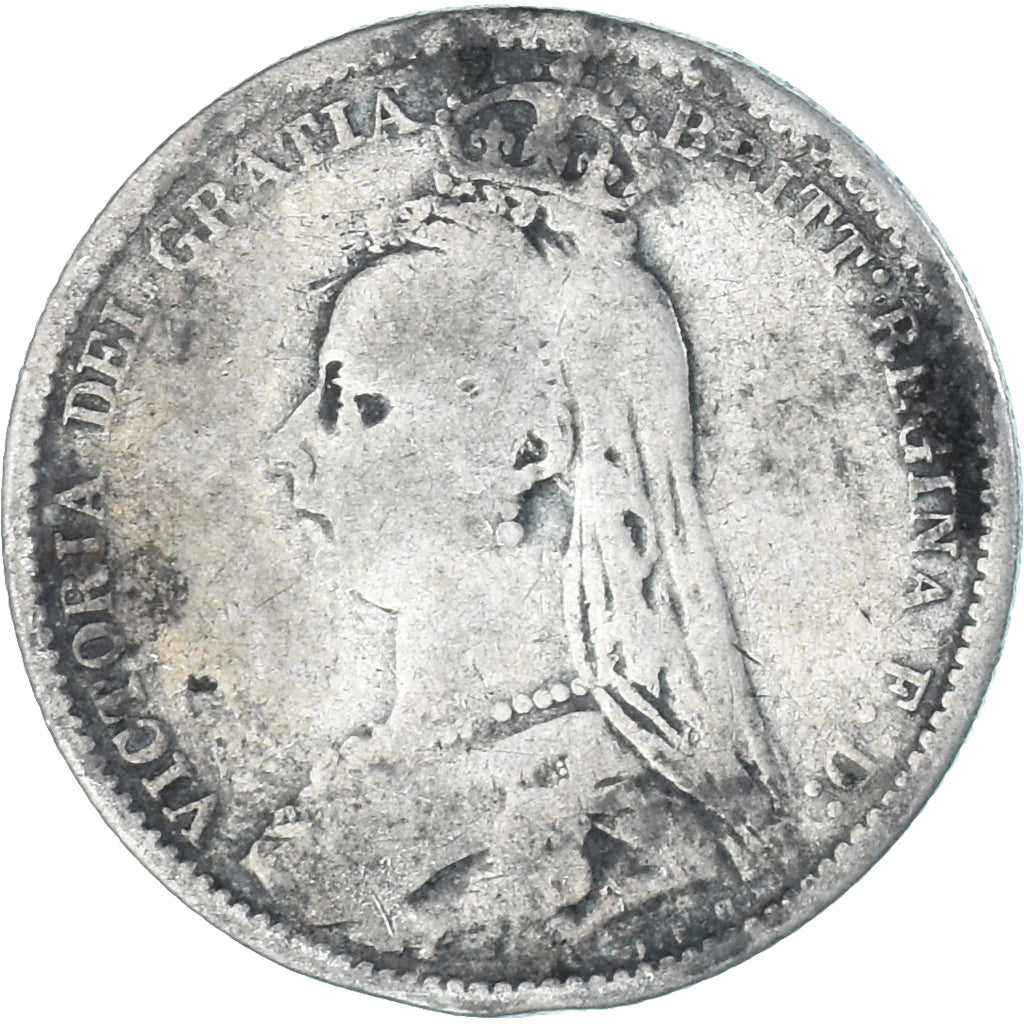 Coin, Great Britain, Victoria, 6 Pence, 1888, VF(20-25), Silver, KM:760