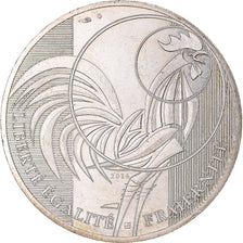 France, 10 Euro, Monnaie de Paris, Coq, 2016, MS(63), Silver