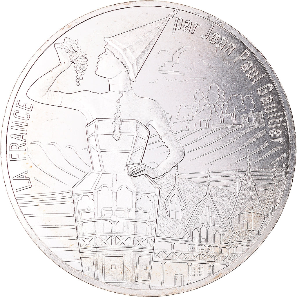 Frankrijk, 10 Euro, 2017, Paris, La France par Jean-Paul Gaultier, UNC, Zilver