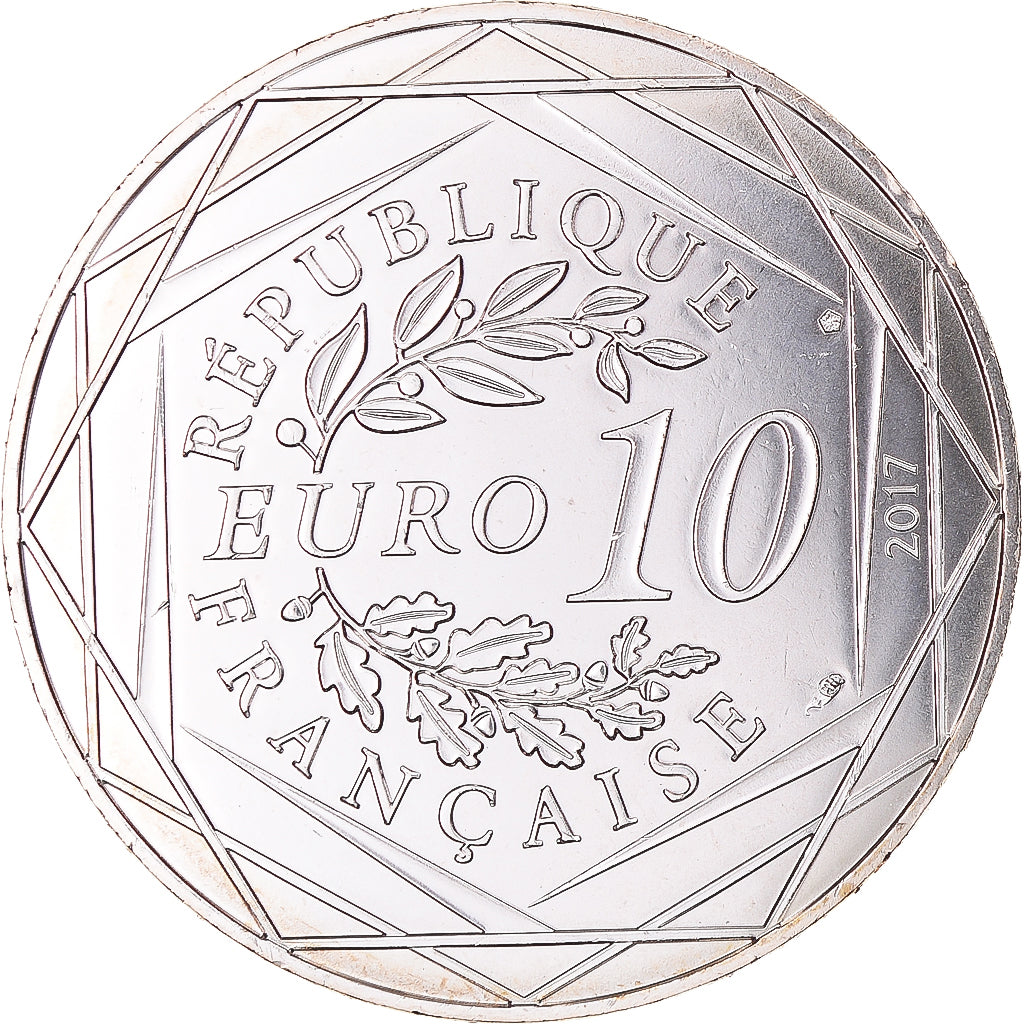 Frankrijk, 10 Euro, 2017, Paris, La France par Jean-Paul Gaultier, UNC, Zilver