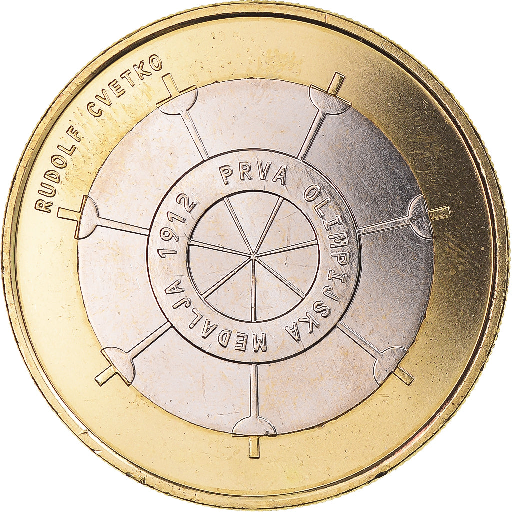 Slovenia, 3 Euro, 100 ans de médailles Olympiques, 2012, Monnaie de Paris