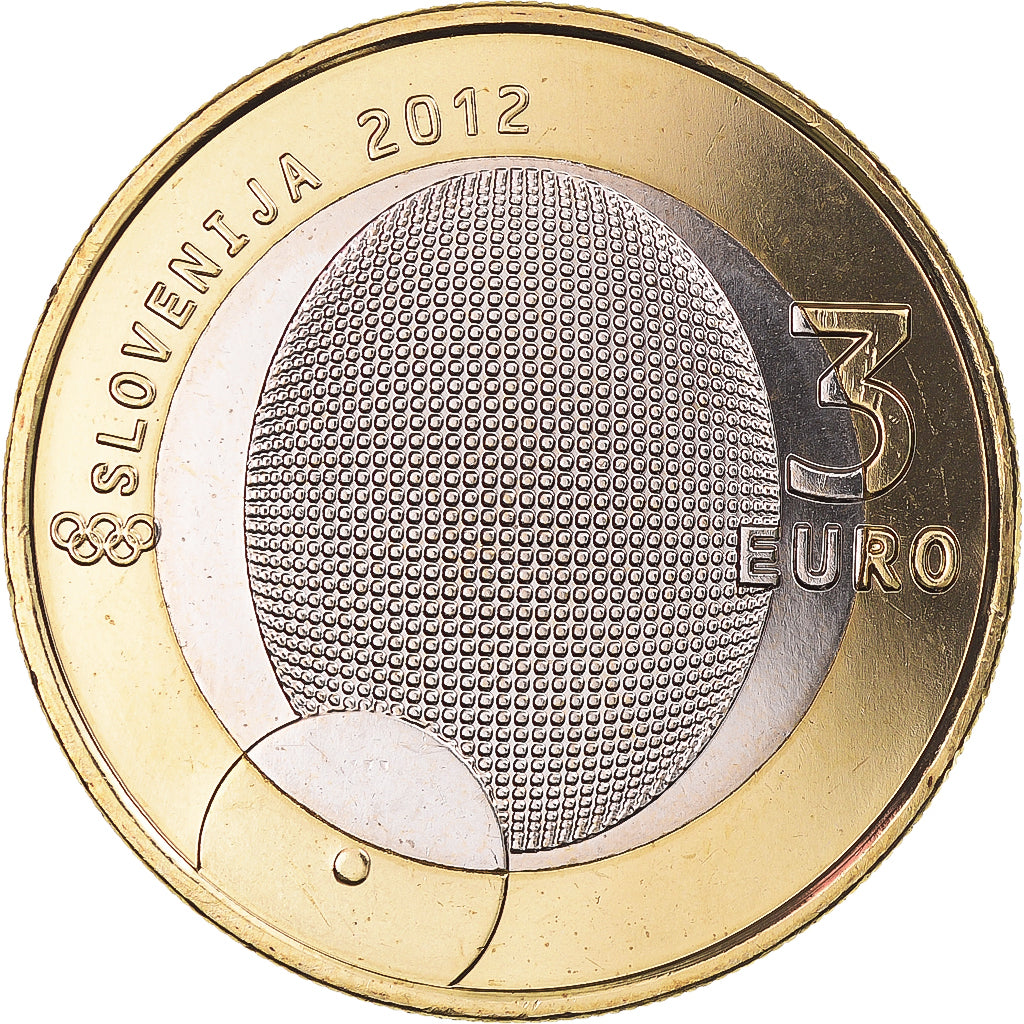 Slovenia, 3 Euro, 100 ans de médailles Olympiques, 2012, Monnaie de Paris