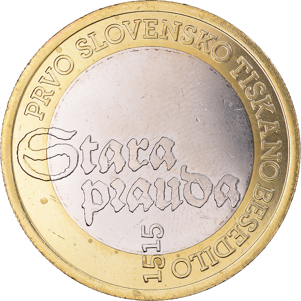 Slovenia, 3 Euro, 2015, Stara Prauba 1515, MS(63), Bi-Metallic