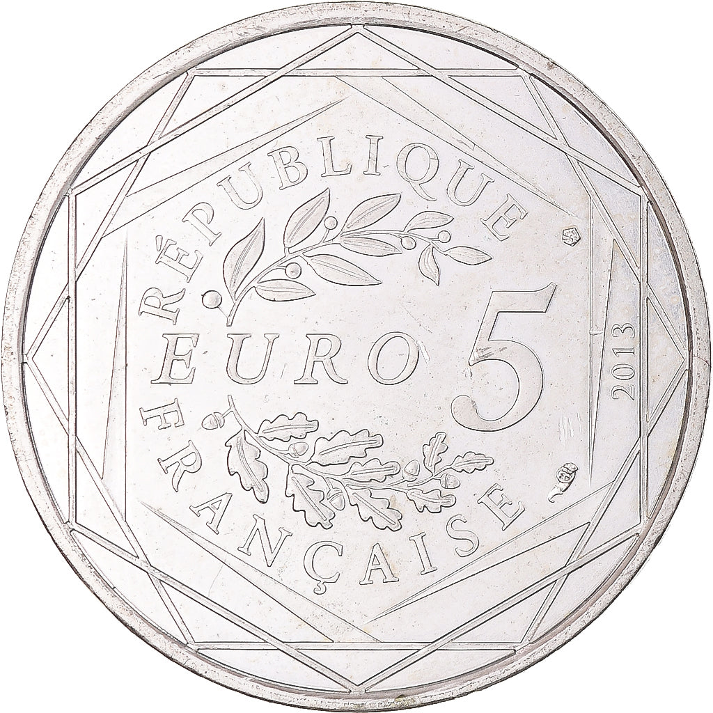 Francia, 5 Euro, Liberté, 2013, SPL, Argento