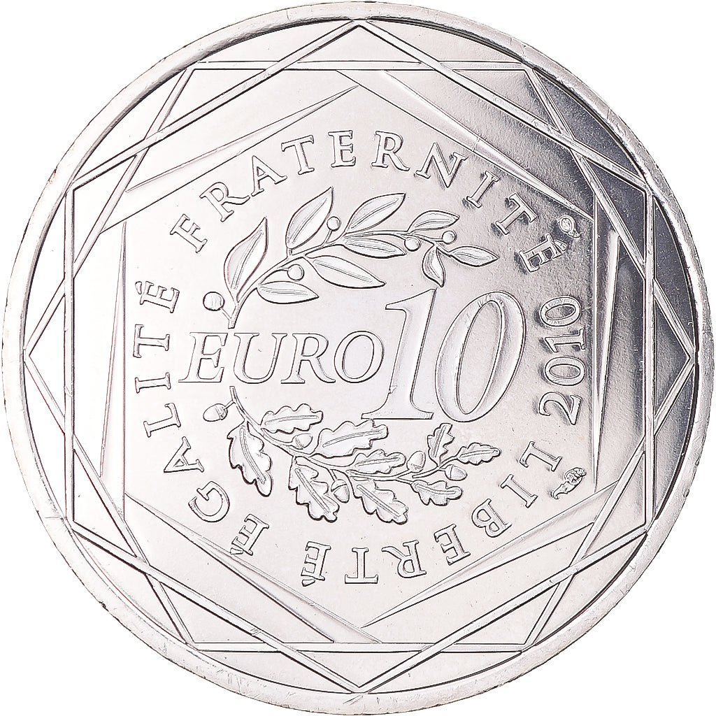 France, 10 Euro, Euros des régions, 2010, Monnaie de Paris, Basse-Normandie