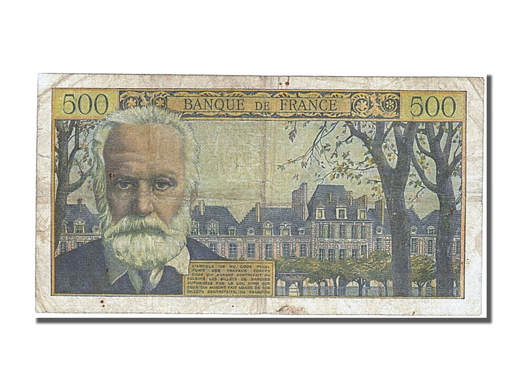 France, 500 Francs, 500 F 1954-1958 ''Victor Hugo'', 1955, KM #133a,...