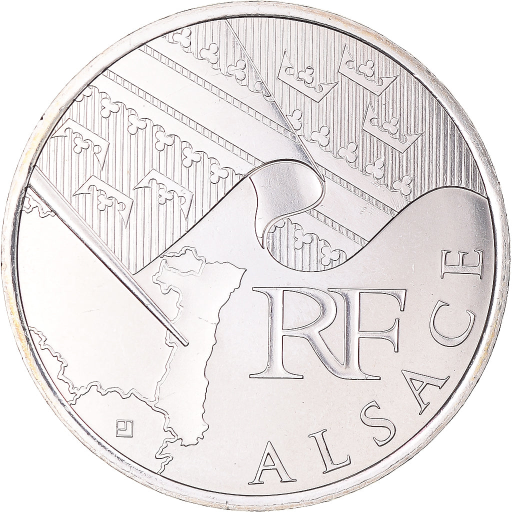 Francia, 10 Euro, Euros des régions, 2010, Monnaie de Paris, Alsace, FDC