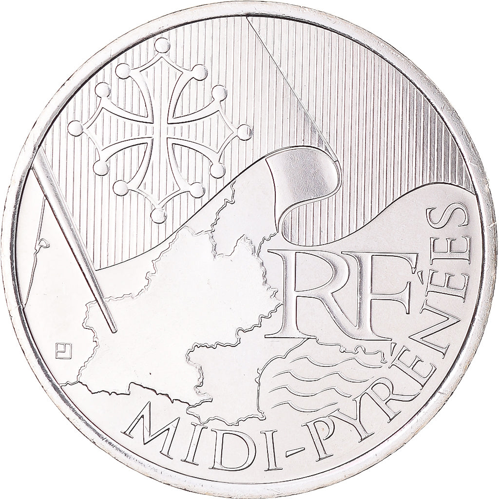 Francia, 10 Euro, Euros des régions, 2010, Monnaie de Paris, Midi-Pyrénées