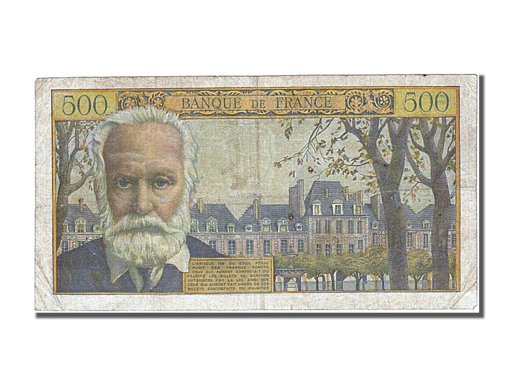 France, 500 Francs, 500 F 1954-1958 ''Victor Hugo'', 1957, KM #133b,...