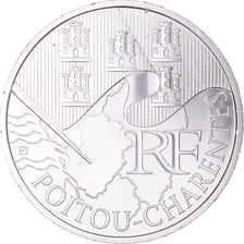 Francia, 10 Euro, Euros des régions, 2010, Monnaie de Paris, Poitou-Charente