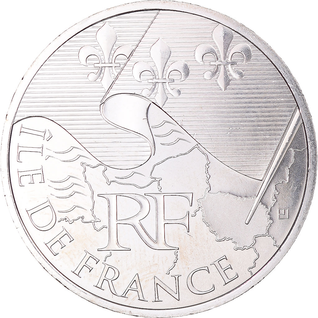 France, 10 Euro, Euros des régions, 2010, Monnaie de Paris, Ile De France