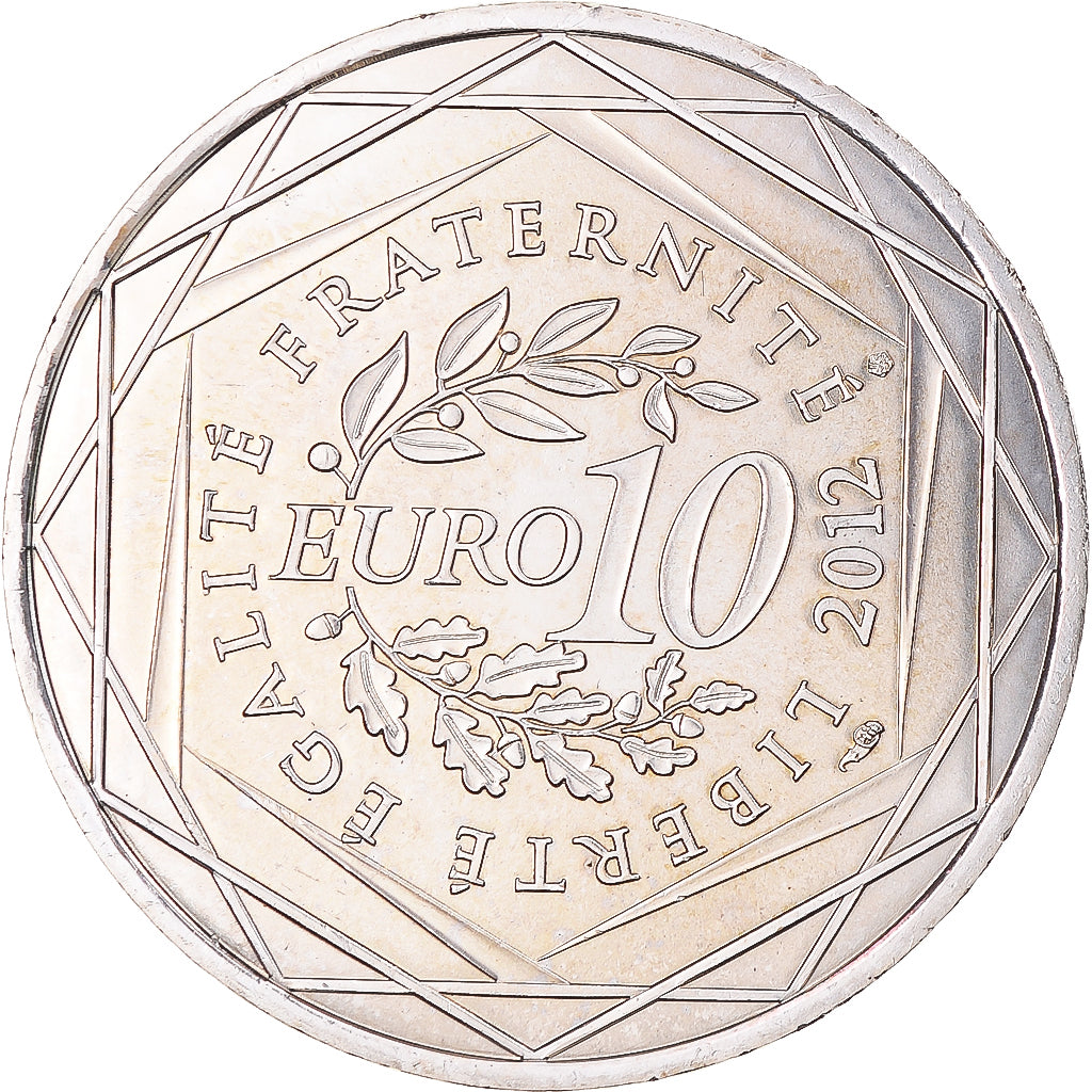France, 10 Euro, Euros des régions, 2012, Monnaie de Paris, Aquitaine