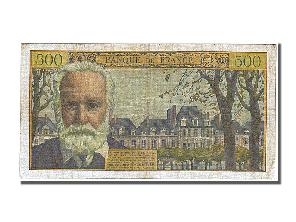 Francia, 500 Francs, 500 F 1954-1958 ''Victor Hugo'', 1958, KM:133b, 1958-02-...
