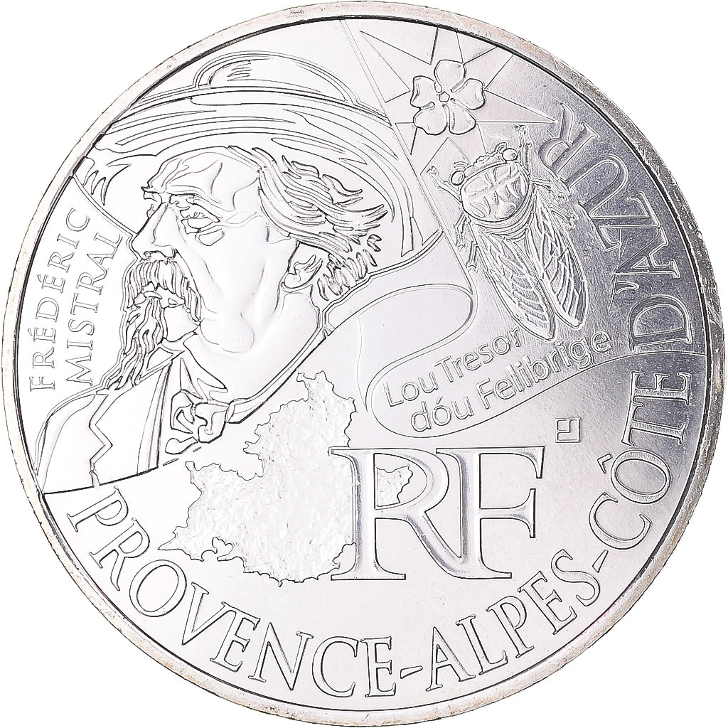 France, 10 Euro, Euros des régions, 2012, Monnaie de Paris, Provence Alpes