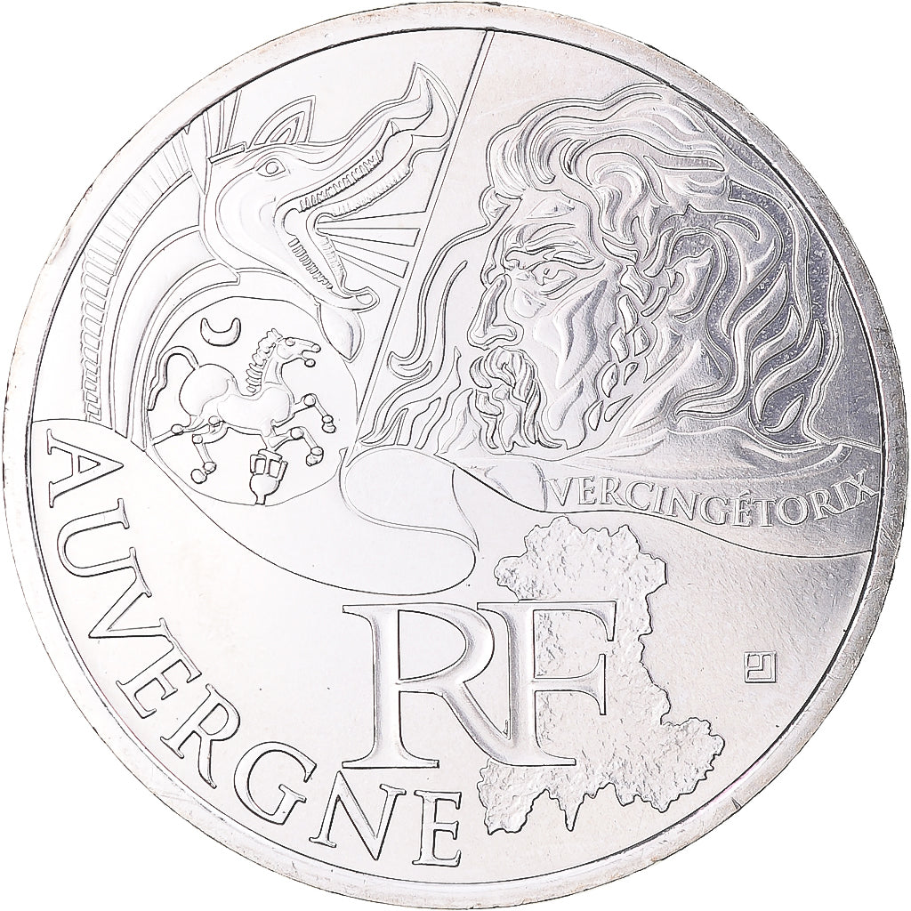 Frankreich, 10 Euro, Euros des régions, 2012, Monnaie de Paris, Auvergne, STGL