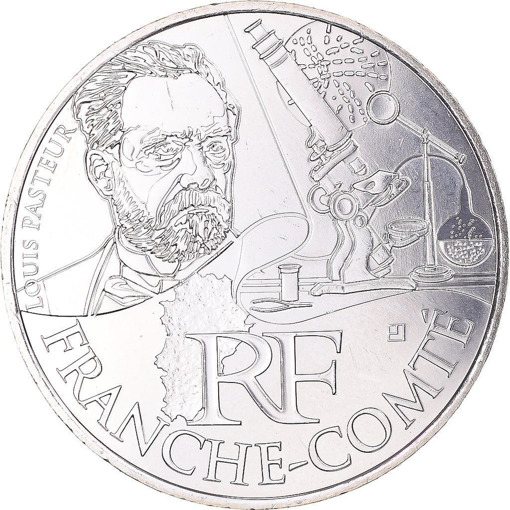 France, 10 Euro, Euros des régions, 2012, Monnaie de Paris, Franche-Comté