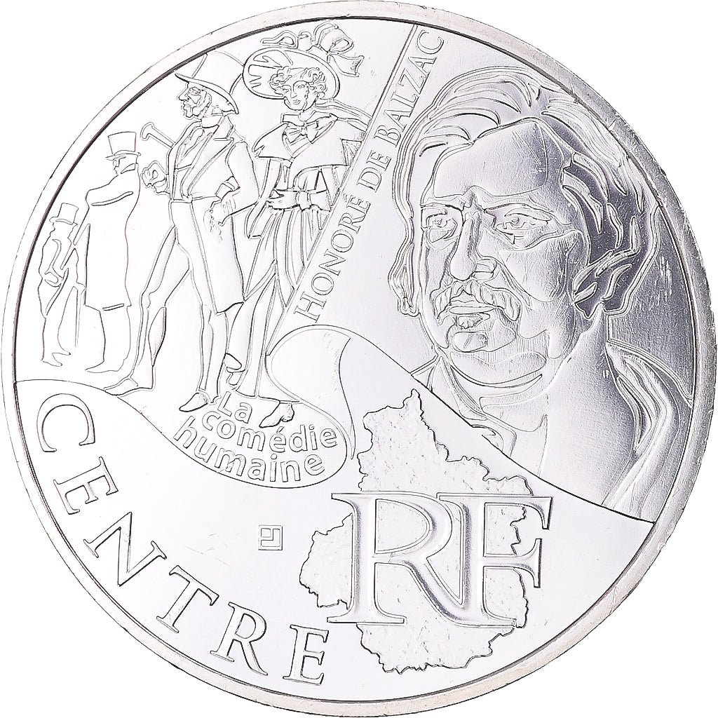 Francia, 10 Euro, Euros des régions, 2012, Monnaie de Paris, Centre, FDC