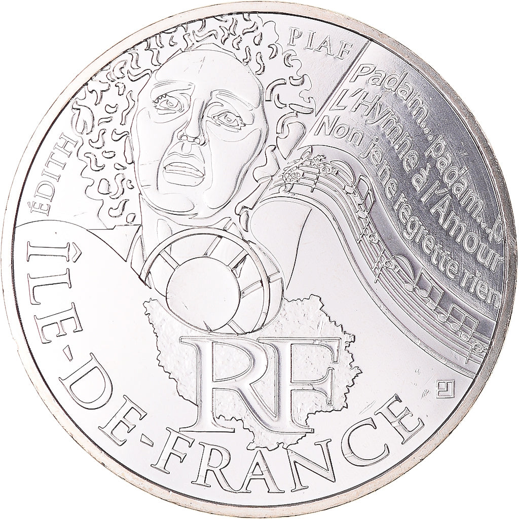 France, 10 Euro, Euros des régions, 2012, Monnaie de Paris, Ile De France