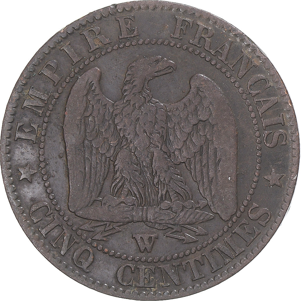 Coin, France, Napoleon III, Napoléon III, 5 Centimes, 1856, Lille, VF(30-35)