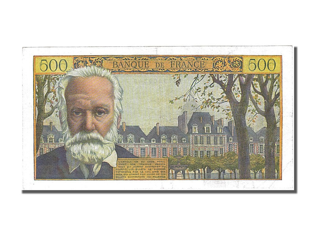 France, 500 Francs, 500 F 1954-1958 ''Victor Hugo'', 1958, KM #133b,...