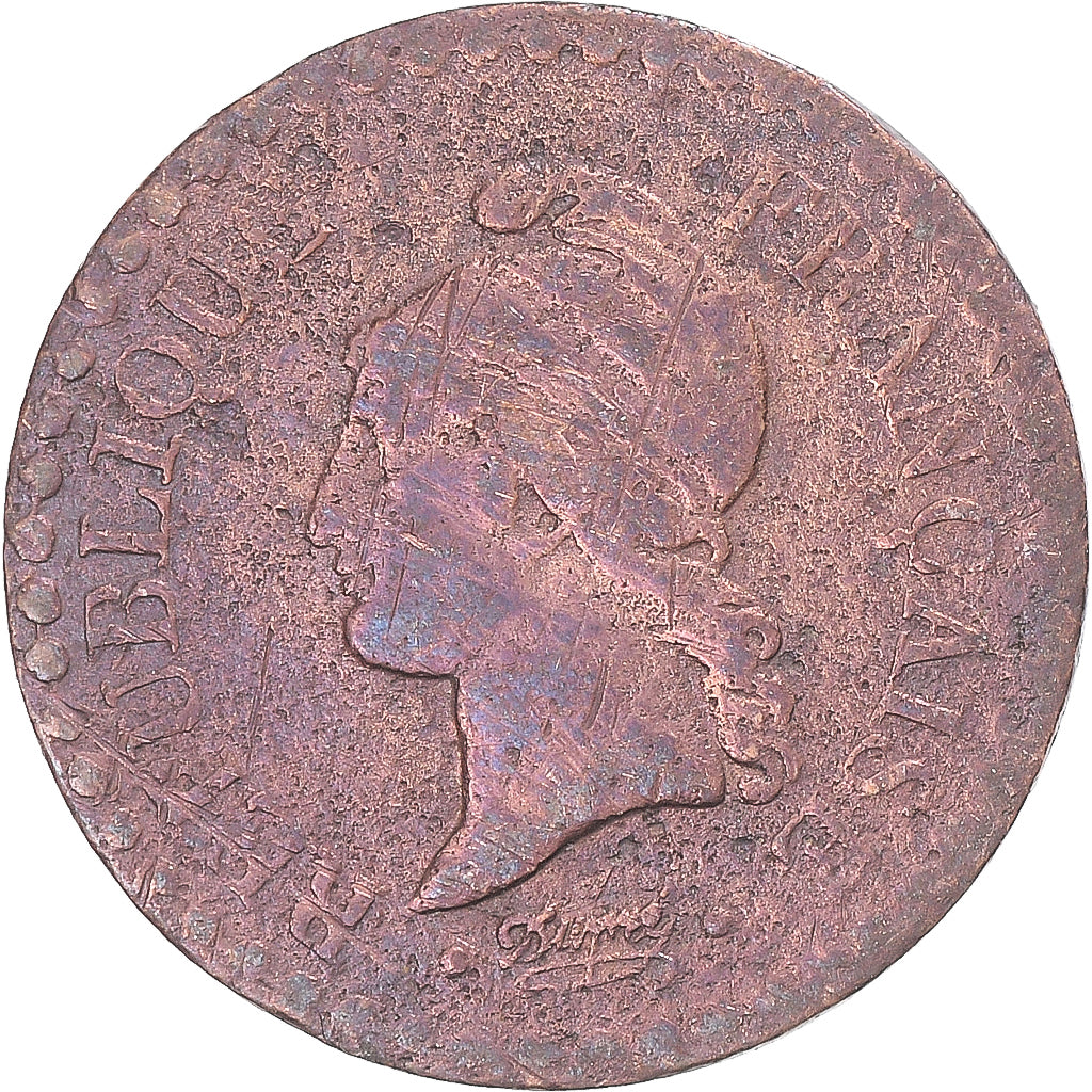 Moeda, França, Dupré, Centime, 1851, Paris, VF(20-25), Bronze, KM:754