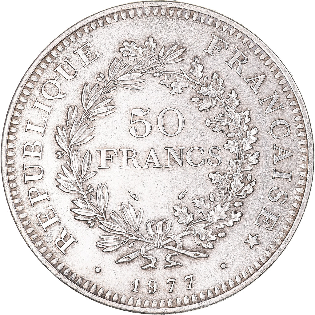Coin, France, Hercule, 50 Francs, 1977, Paris, VF(20-25), Silver, KM:941.1