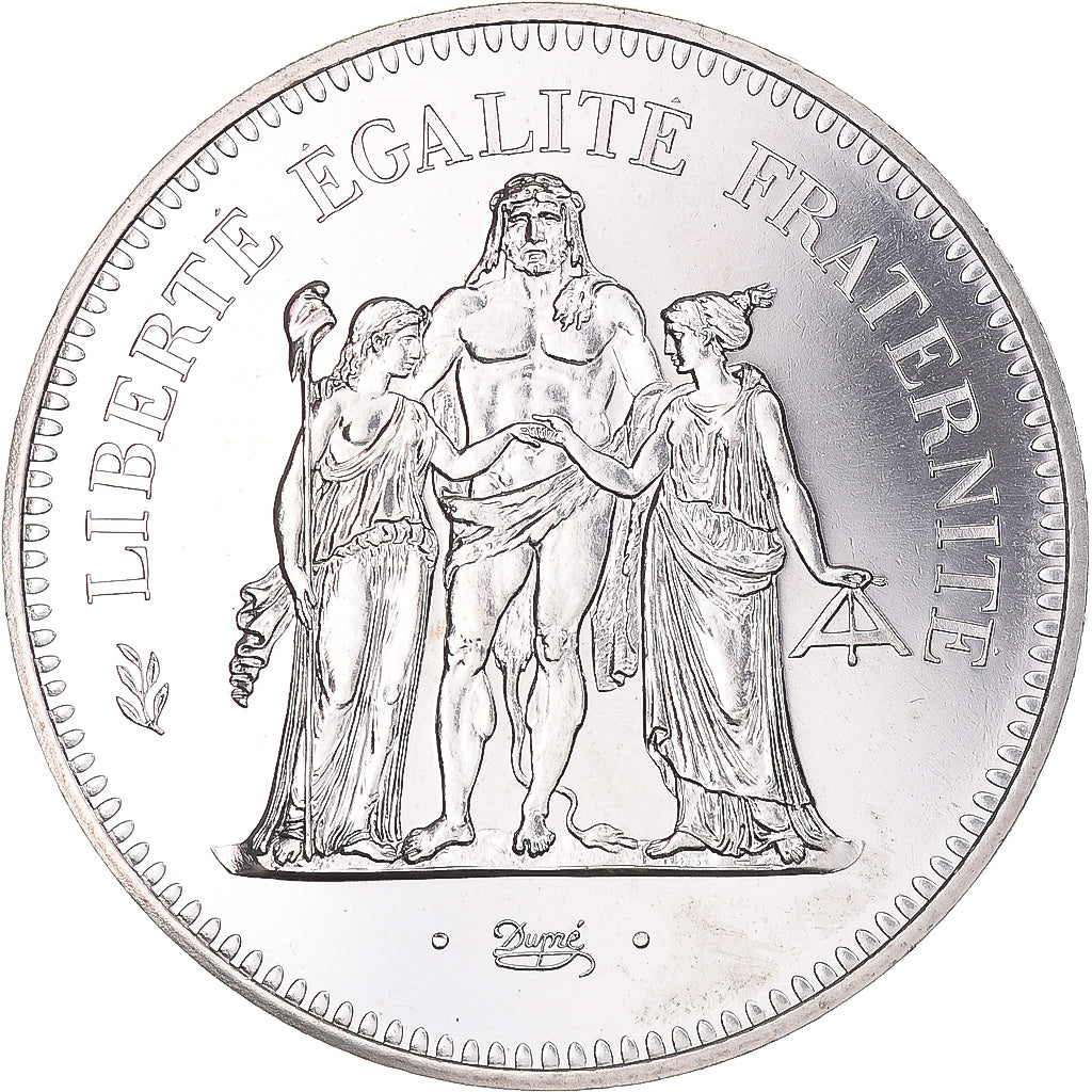 Coin, France, Hercule, 50 Francs, 1974, Paris, MS(65-70), Silver, KM:941.1