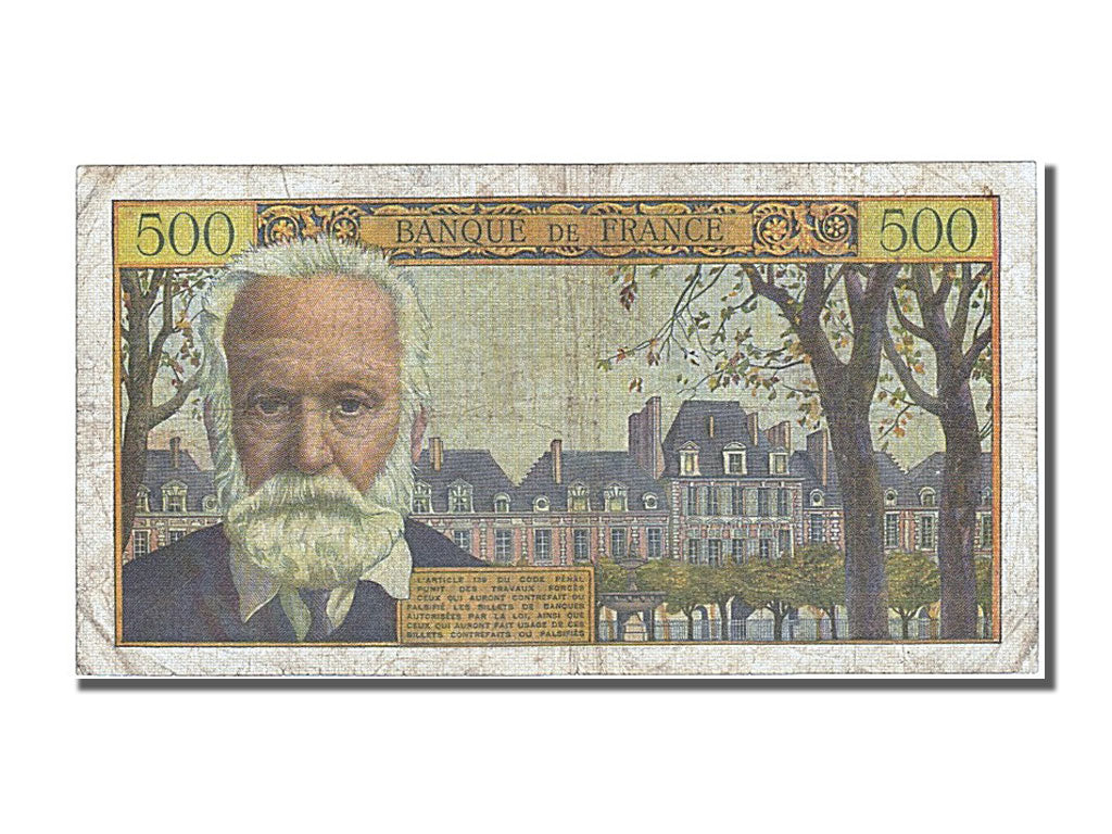 France, 500 Francs, 500 F 1954-1958 ''Victor Hugo'', 1958, KM #133b,...
