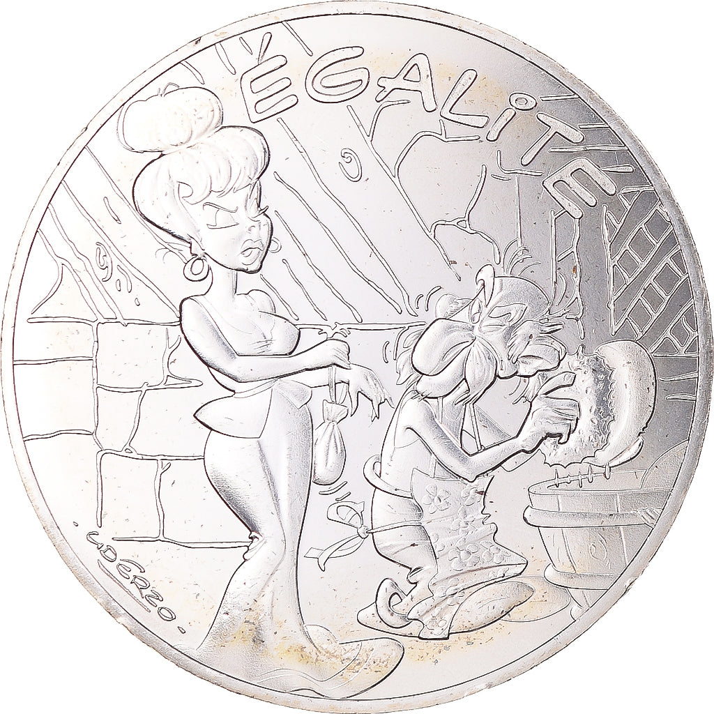 France, 10 Euro, Astérix - Égalité, 2015, Monnaie de Paris, MS(65-70), Silver