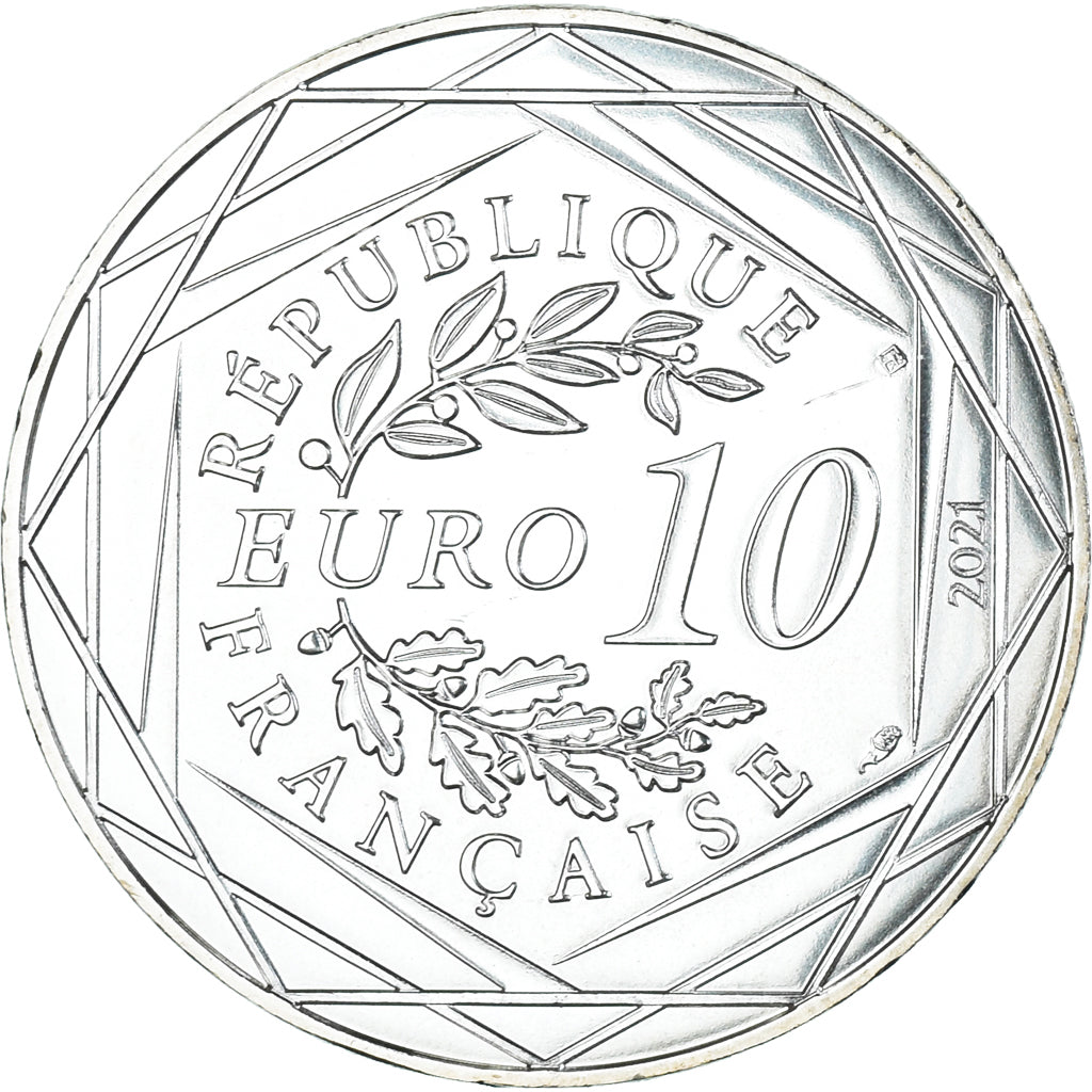 Francia, 10 Euro, Harry Potter et les reliques de la mort, 2021, Monnaie de